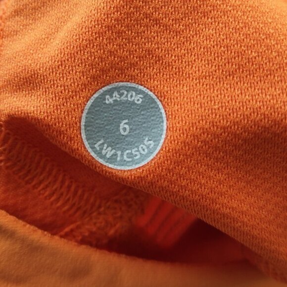 Lululemon Pizzaz Orange Ta Ta Topper Tank Top sz 6 W1C50S - Picture 6 of 8
